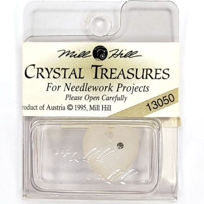 MillHill / 13050 Large Frosted Heart-Crystal^