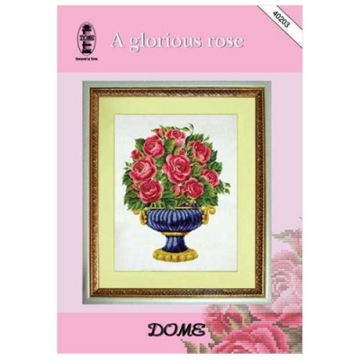 DOME 도안(40203) A glorious rose -F