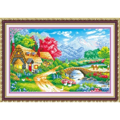 [보석 십자수]B1065-A Beautiful Village