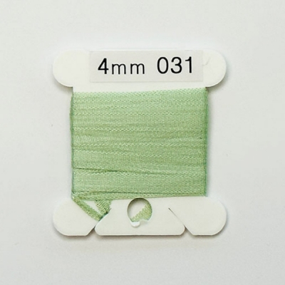 UR 실크리본자수실 Silk 100% Ribbon 4mm 031(Old Green LT)
