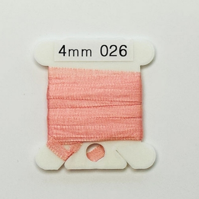 UR 실크리본자수실 Silk 100% Ribbon 4mm 026(Old Rose VY LT)