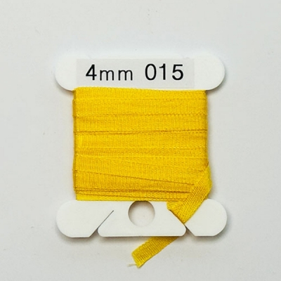 UR 실크리본자수실 Silk 100% Ribbon 4mm 015(Yellow LT)