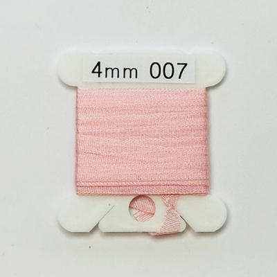 UR 실크리본자수실 Silk 100% Ribbon 4mm 007(Baby Pink LT)