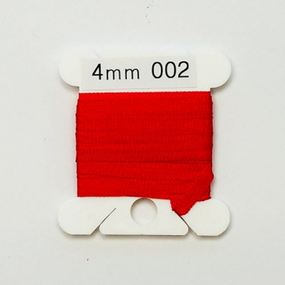 UR 실크리본자수실 Silk 100% Ribbon 4mm 002(Christmas Red LT)