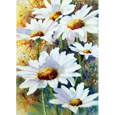 [보석 십자수] B1147-흰꽃