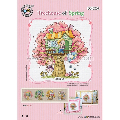 Treehouse of Spring(소다쿠션-3234)-도안