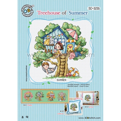 Treehouse of Summer (소다쿠션-3235)-도안