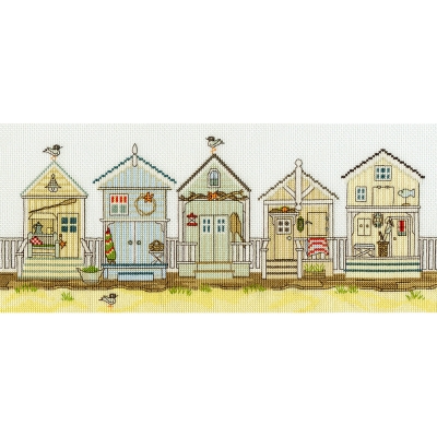 [영국 십자수패키지]XSS7_New England- Beach Huts