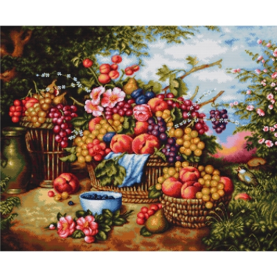 루카스 실십자수 패키지 Still Life on Background of Nature B475-