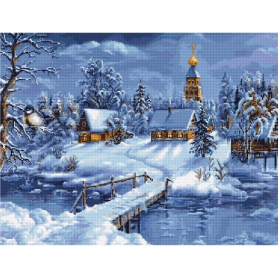 루카스 실십자수 패키지 Winter Landscape,B447 -