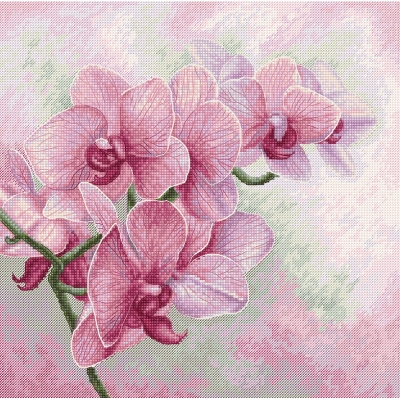 루카스 실십자수 패키지 Graceful Orchids,B7009