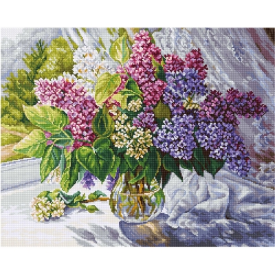 루카스 실십자수 패키지 Lilac Bouquet, B7015