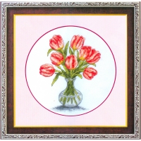 유리화병 튤립[오투]