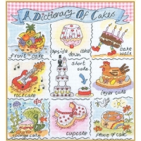 A Dictionary of Cakes(도안+복합...