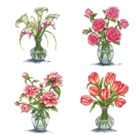 유리화병-튤립,장미,모란,카라 도안세트(오투)-도안
