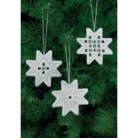 Hardanger 오너먼트 STARS(3개 세트)...