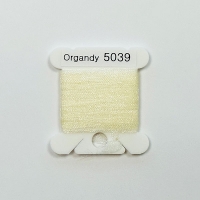 UR 실크리본자수실 Organdy 5mm 039