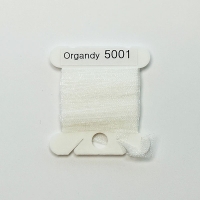 UR 실크리본자수실 Organdy 5mm 001