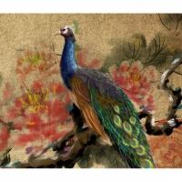 보석십자수-부귀공작(원형3D)-ydb0284