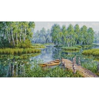 루카스 실십자수 패키지 Birches at the...