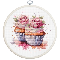 루카스 실십자수 패키지 후프 The Cupcake...