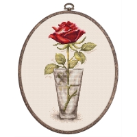 루카스 실십자수 패키지 후프 Rose,BC235