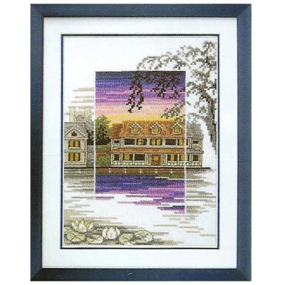 노을풍경4- 연꽃연못(오투)