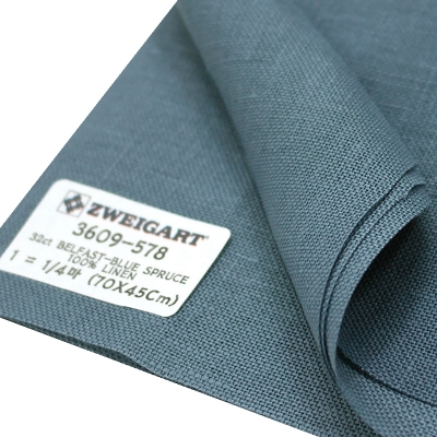 쯔바이 자수원단 32카운트-BELFAST-BLUE SPRUCE/3609-578