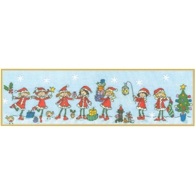 Row of Christmas Fairies(특수실과 눈장식포함)-XRO4