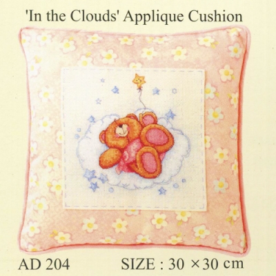 in the clouds applique cushion-(ad-204)^