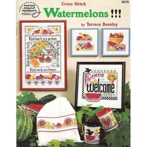 cross stitch watermelons-3670-^^