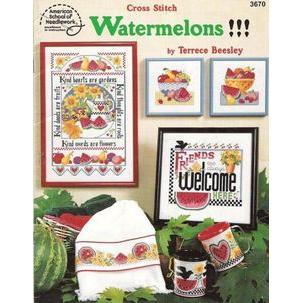 cross stitch watermelons-3670-^^