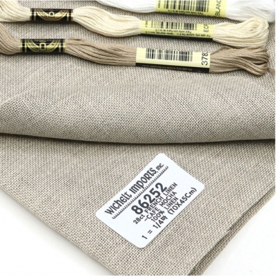 위첼 자수원단 28카운트(=11fils) - FRENCH LINEN / CAFE MOCHA(메디치원단) - 86252