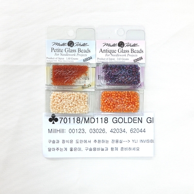 MD118-GOLDEN GIRL APPLES   (특수실 구슬 패키지)