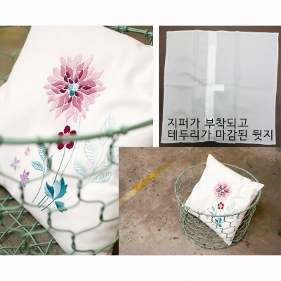 (Embroidery)쿠션 Modern Flowers-0154584