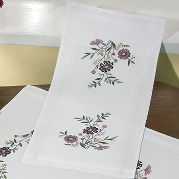 (Embroidery Kit) 프랑스자수 직사각러너 Flowers-63-4883