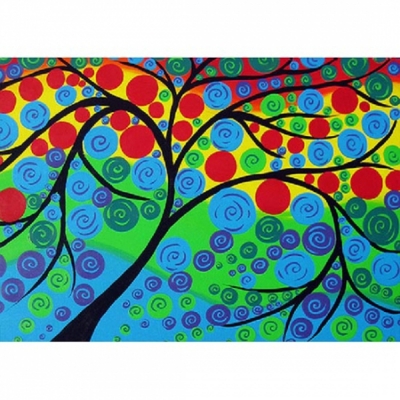 나무추상화-3D전체-45*55 cm-PT2616
