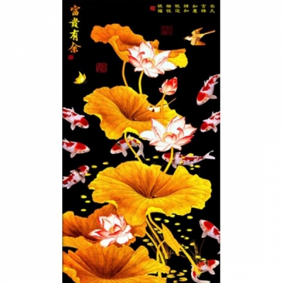 금색연꽃2-3D전체-45*77 cm-kyd027