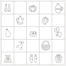 [일본]사시꼬자수용 패턴 프린트원단(white)-[ 843K-102 ]