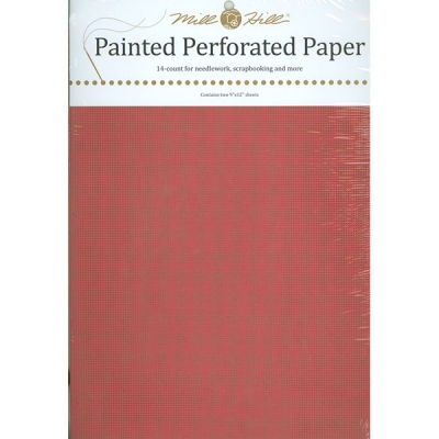종이아이다 Painted Perforated Paper(14카운트, Winterberry) 2장세트-PP20