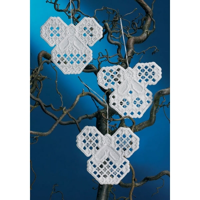 Hardanger 오너먼트 CHRISTMAS ANGELS(3개 세트)-01-3648