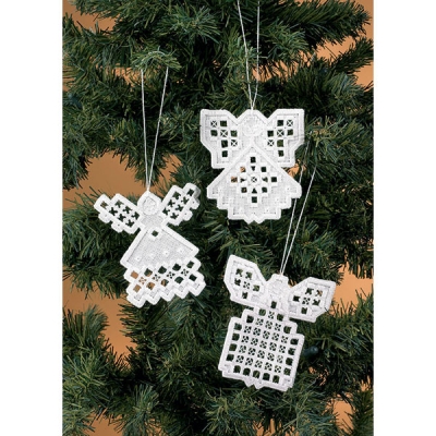 Hardanger 오너먼트 ANGELS(3개 세트)-01-2633