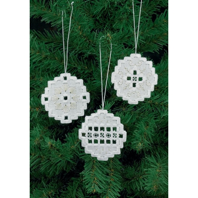 Hardanger 오너먼트 BAUBLE(3개 세트)-01-5622