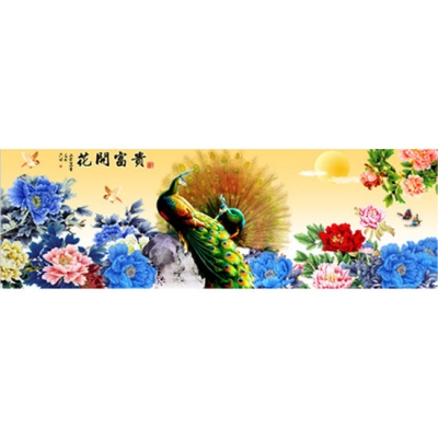 목단공작도-3D전체-113*37cm-2058-03