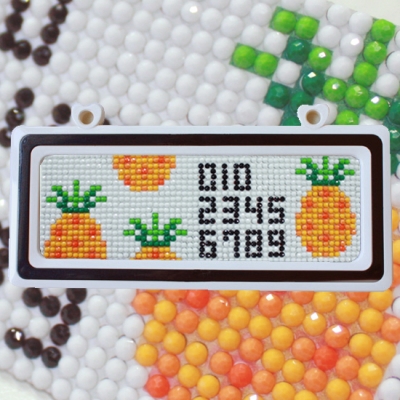 파인애플주차3(보석자수)-ydb0054-Y