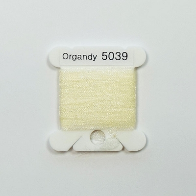 UR 실크리본자수실 Organdy 5mm 039