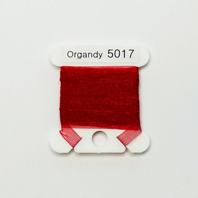 UR 실크리본자수실 Organdy 5mm 017