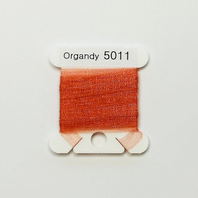 UR 실크리본자수실 Organdy 5mm 011