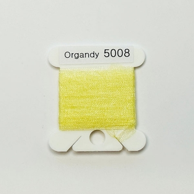 UR 실크리본자수실 Organdy 5mm 008