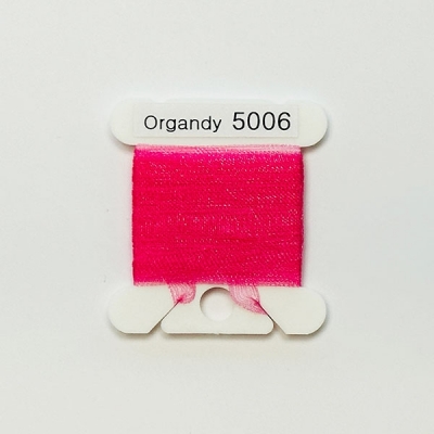 UR 실크리본자수실 Organdy 5mm 006